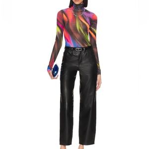 Levi’s faux leather baggy dad pants